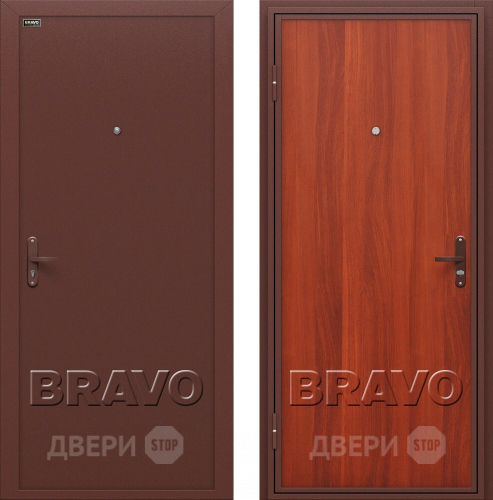 Входная металлическая Дверь Bravo Инсайд эконом (Внутреннее открывание) в Черноголовке