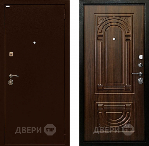 Входная металлическая Дверь Ратибор Оптима 3К Орех бренди в Черноголовке