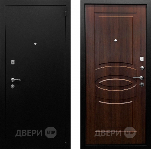 Входная металлическая Дверь Ратибор Классик 3К Орех бренди в Черноголовке