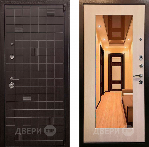 Дверь Ратибор Силуэт зеркало 3К Экодуб в Черноголовке