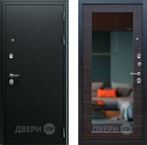 Дверь Йошкар Next-1 с зеркалом Венге поперечный в Черноголовке