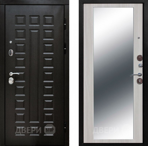 Входная металлическая Дверь Цитадель Сенатор с зеркалом Лиственница в Черноголовке