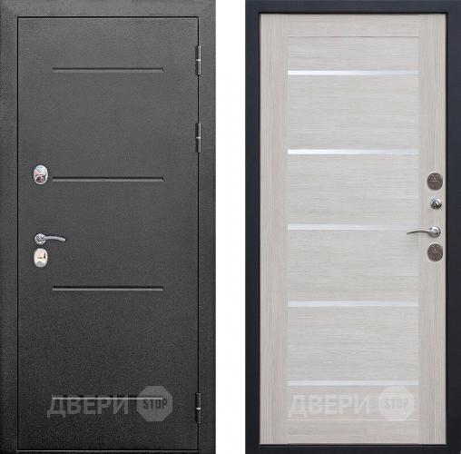 Входная металлическая Дверь Isoterma Серебро/Лиственница беж в Черноголовке