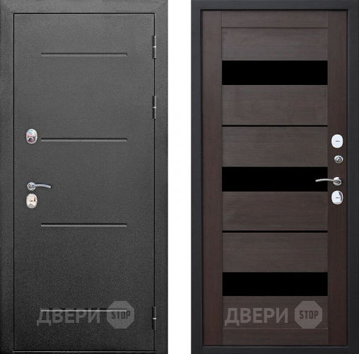 Входная металлическая Дверь Цитадель Isoterma Серебро/Тёмный кипарис  в Черноголовке