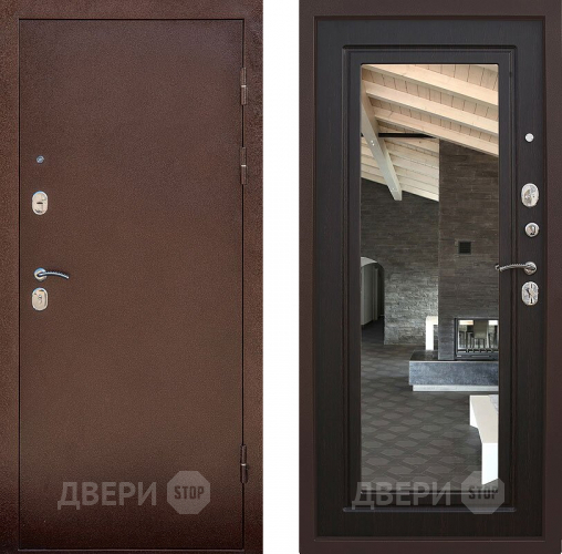 Входная металлическая Дверь Снедо Сити Венге с зеркалом в Черноголовке