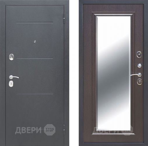Входная металлическая Дверь Цитадель 7,5см Гарда Серебро Зеркало Фацет Венге в Черноголовке