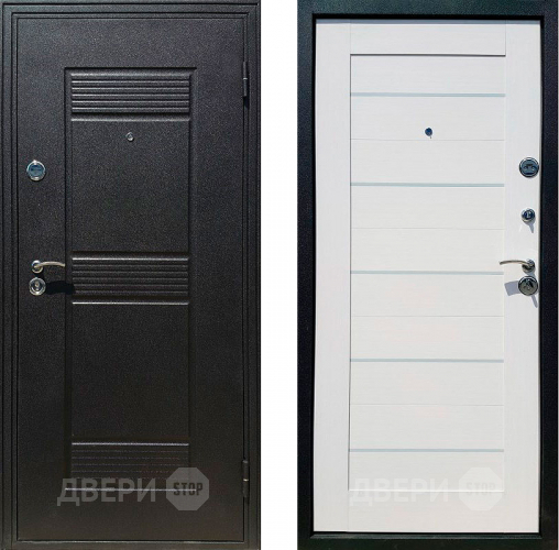 Входная металлическая Дверь в квартиру СТОП 7Х Белёный дуб в Черноголовке