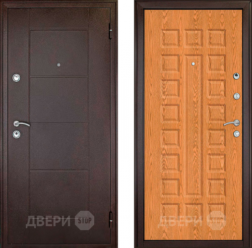 Входная металлическая Дверь Форпост Квадро Дуб золотой в Черноголовке