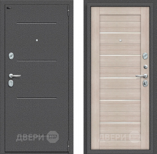 Входная металлическая Дверь Bravo Порта S-2 104/П22 Cappuccino Veralinga в Черноголовке