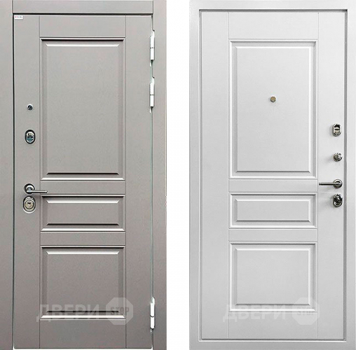 Входная металлическая Дверь Ратибор Лондон 3К Грей софт/Белый софт в Черноголовке