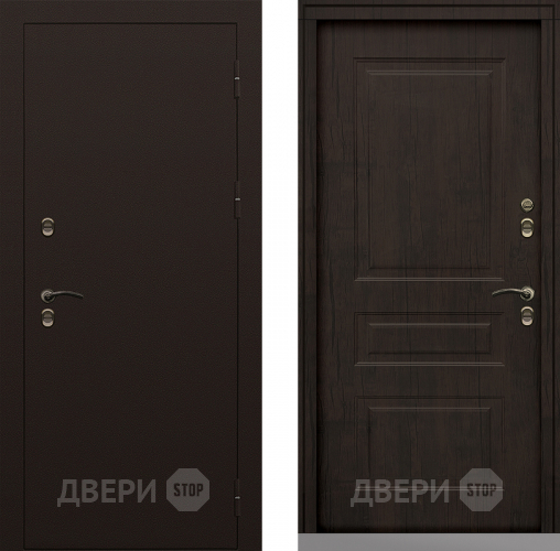 Входная металлическая Дверь Сибирь Термо-Стандарт тиковое дерево в Черноголовке
