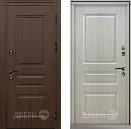 Входная металлическая Дверь Сибирь Термо-Премиум лиственница белая в Черноголовке