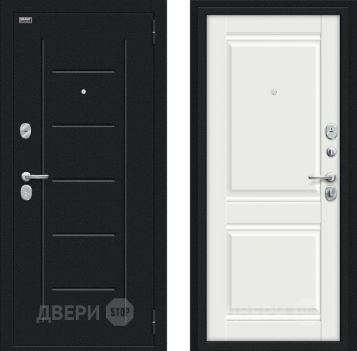 Дверь Bravo Некст Kale Букле черное/Off-white в Черноголовке