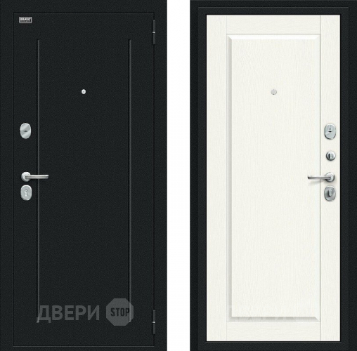 Дверь Bravo Сьют Kale Букле черное/White Wood в Черноголовке