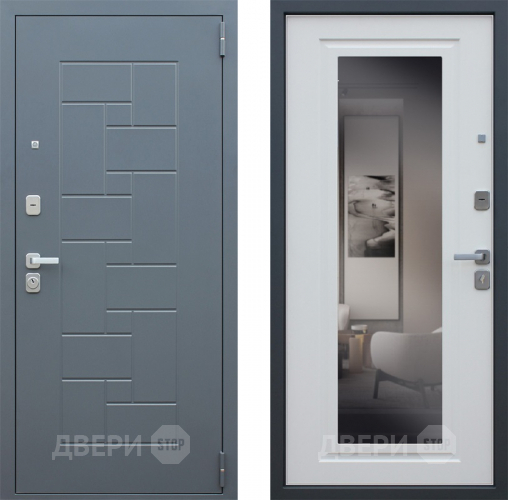 Входная металлическая Дверь Йошкар Арсенал с зеркалом в Черноголовке