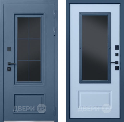 Входная металлическая Дверь Йошкар  Терморазрыв Эльбрус с окном и английской решеткой в Черноголовке