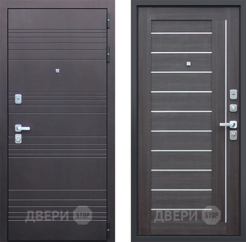 Входная металлическая Дверь Йошкар Дуэт Орех рифленый в Черноголовке