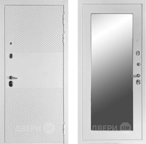 Входная металлическая Дверь Ратибор Лондон 3К Лофт с зеркалом в Черноголовке