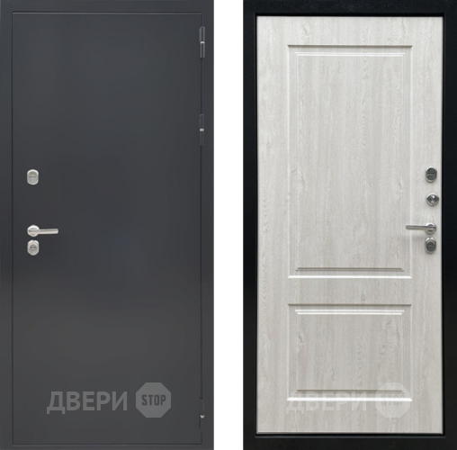 Дверь Ратибор Термоблок 3К Черное серебро/Сосна белая в Черноголовке