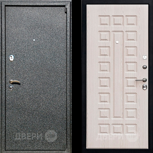 Входная металлическая Дверь Ратибор Зодиак Беленый Дуб в Черноголовке