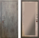 Входная металлическая Дверь Ратибор Тетрис 3К с зеркалом Бетон светлый в Черноголовке