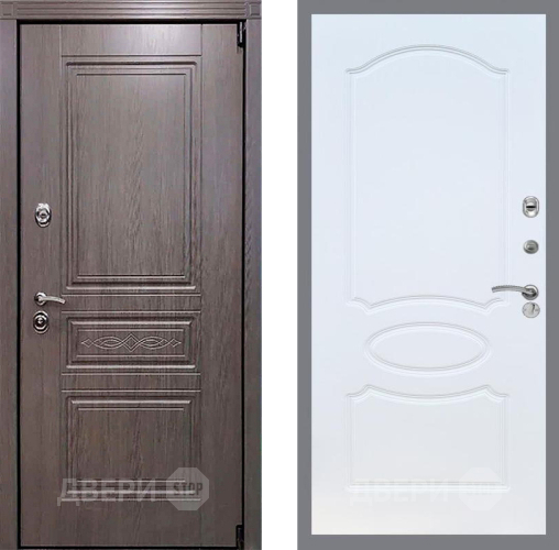 Входная металлическая Дверь Рекс (REX) Пренмиум-S FL-128 Белый ясень в Черноголовке