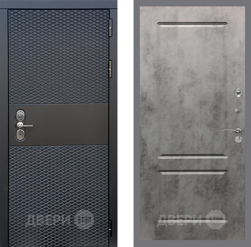 Входная металлическая Дверь Стоп БЛЭК CISA ФЛ-117 Бетон темный в Черноголовке