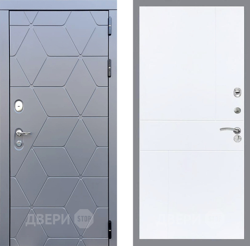 Входная металлическая Дверь Стоп КОСМО ФЛ-290 Силк Сноу в Черноголовке