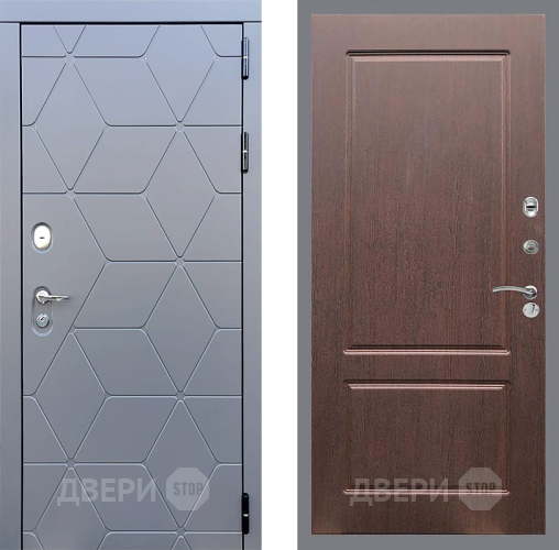 Входная металлическая Дверь Стоп КОСМО ФЛ-117 Орех премиум в Черноголовке