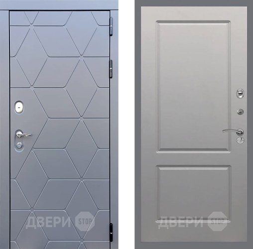 Входная металлическая Дверь Стоп КОСМО ФЛ-117 Грей софт в Черноголовке