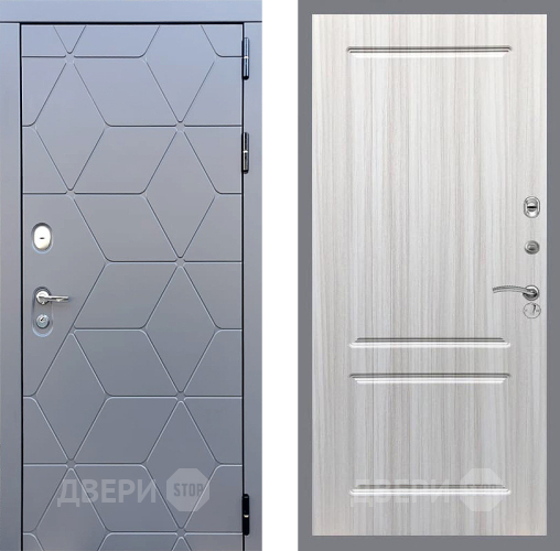 Входная металлическая Дверь Стоп КОСМО ФЛ-117 Сандал белый в Черноголовке