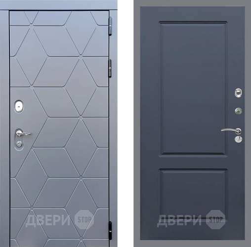 Входная металлическая Дверь Стоп КОСМО ФЛ-117 Силк титан в Черноголовке