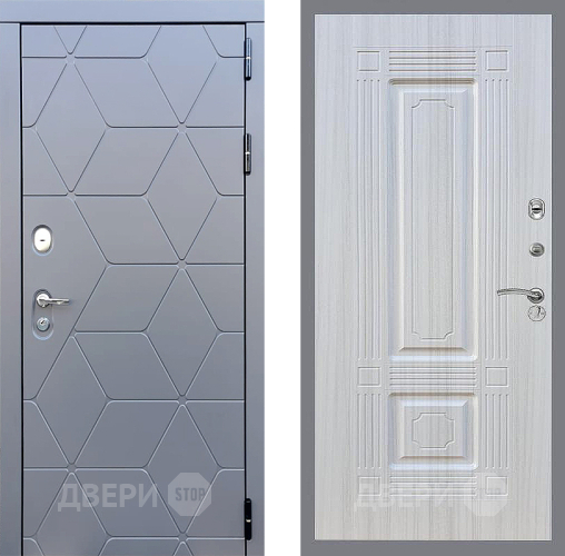Входная металлическая Дверь Стоп КОСМО ФЛ-2 Сандал белый в Черноголовке