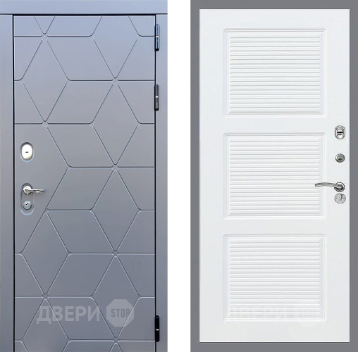 Входная металлическая Дверь Стоп КОСМО ФЛ-1 Силк Сноу в Черноголовке