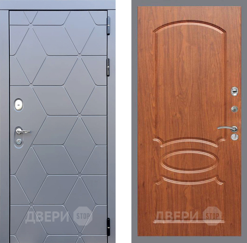 Входная металлическая Дверь Стоп КОСМО ФЛ-128 Береза мореная в Черноголовке