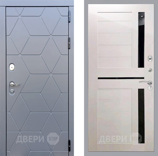 Входная металлическая Дверь Стоп КОСМО СБ-18 Лиственница беж в Черноголовке