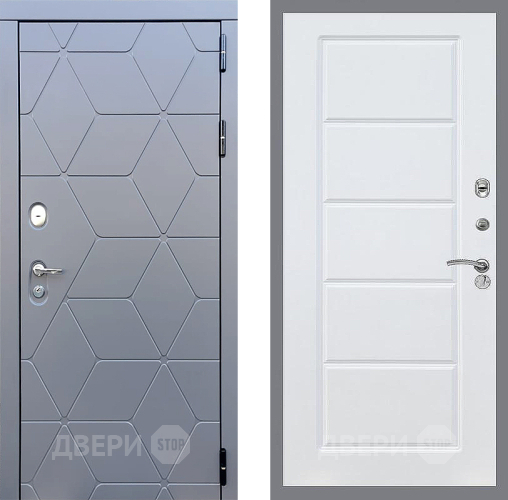 Входная металлическая Дверь Стоп КОСМО ФЛ-39 Силк Сноу в Черноголовке