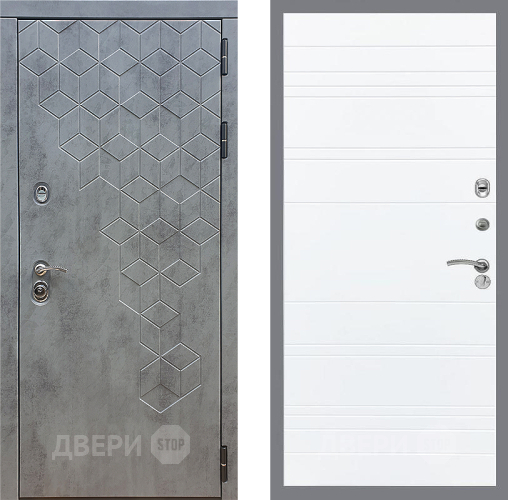Входная металлическая Дверь Стоп БЕТОН Лайн Силк Сноу в Черноголовке