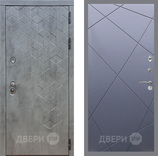 Входная металлическая Дверь Стоп БЕТОН ФЛ-291 Силк титан в Черноголовке