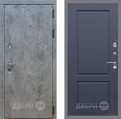 Дверь Стоп БЕТОН ФЛ-117 Силк титан в Черноголовке