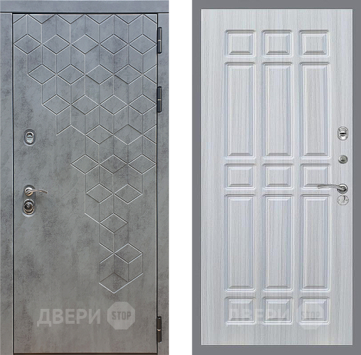 Входная металлическая Дверь Стоп БЕТОН ФЛ-33 Сандал белый в Черноголовке