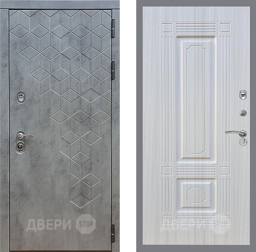 Входная металлическая Дверь Стоп БЕТОН ФЛ-2 Сандал белый в Черноголовке