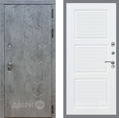 Входная металлическая Дверь Стоп БЕТОН ФЛ-1 Силк Сноу в Черноголовке