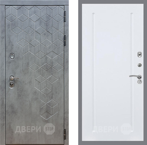 Входная металлическая Дверь Стоп БЕТОН ФЛ-68 Силк Сноу в Черноголовке