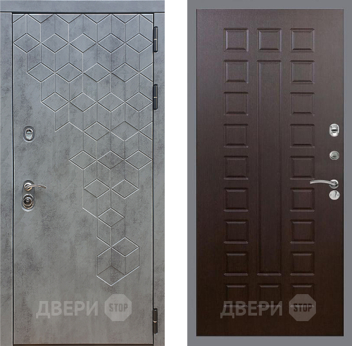 Входная металлическая Дверь Стоп БЕТОН ФЛ-183 Венге в Черноголовке
