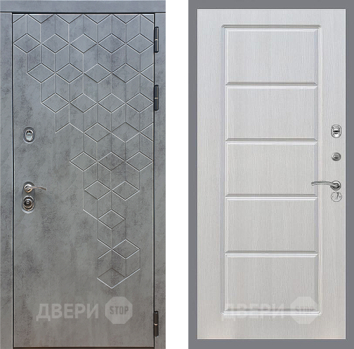 Входная металлическая Дверь Стоп БЕТОН ФЛ-39 Лиственница беж в Черноголовке