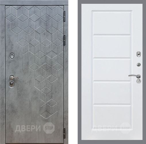Входная металлическая Дверь Стоп БЕТОН ФЛ-39 Силк Сноу в Черноголовке