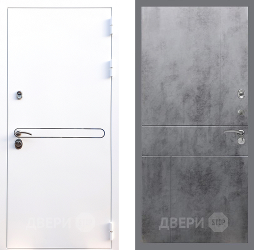 Входная металлическая Дверь Стоп Лайн Вайт ФЛ-290 Бетон темный в Черноголовке