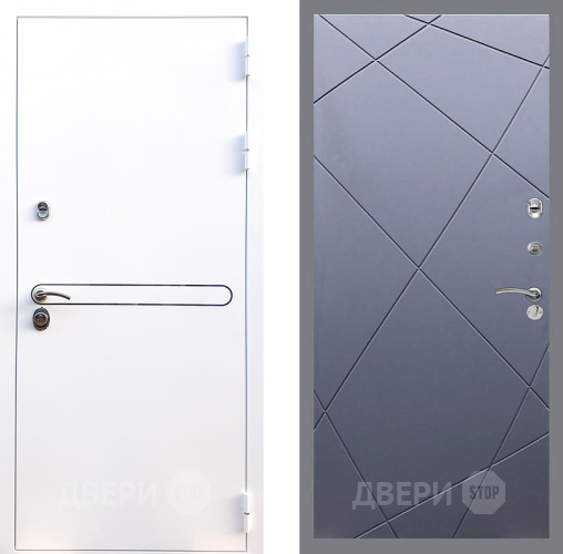 Входная металлическая Дверь Стоп Лайн Вайт ФЛ-291 Силк титан в Черноголовке