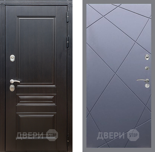 Входная металлическая Дверь Стоп МЕГАПОЛИС ФЛ-291 Силк титан в Черноголовке